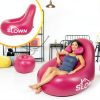 SLOWN Inflatable BBL Chair Pink Waterproof Camping Lounger-5