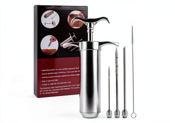 Dormercy Meat Injector Kit Stainless Steel Flavor Injector-0