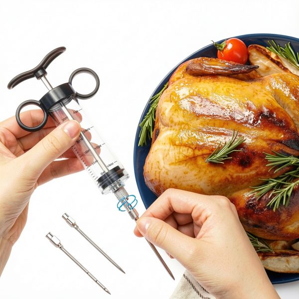 Kingsmile Meat Injector Multi-Needle Ergonomic Kitchen Tool-5