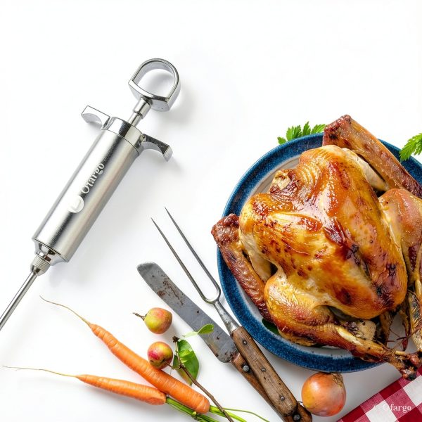 Ofargo Stainless Steel Meat Injector Kitchen BBQ Tool-6