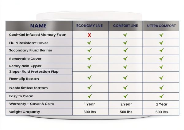 Medtrica Medical Mattress Fluid Proof Vinyl Cover Durable-4