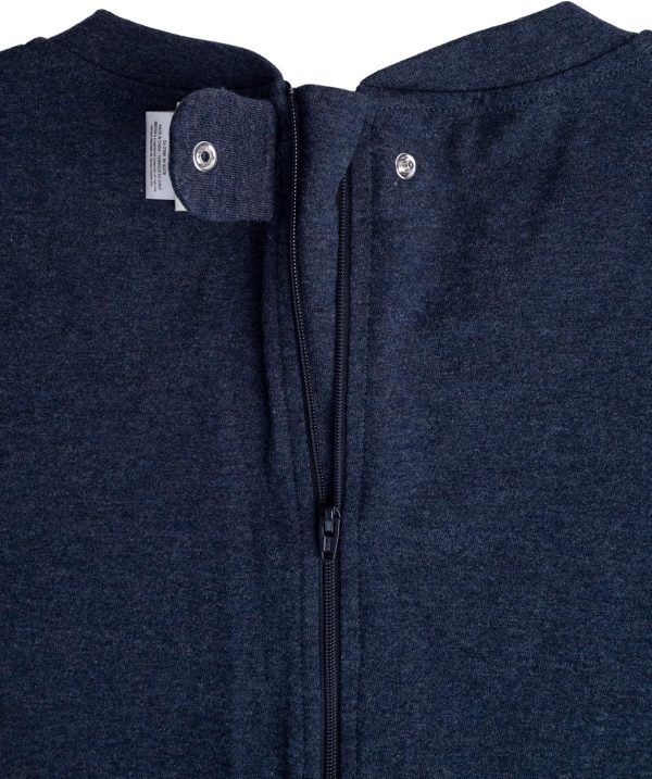 Adaptive Back Zip Sleeper Organic Cotton Mobility Comfort-2