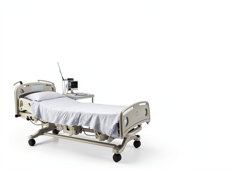 Medtrica medical mattress placed on a stretcher in a hospital setting