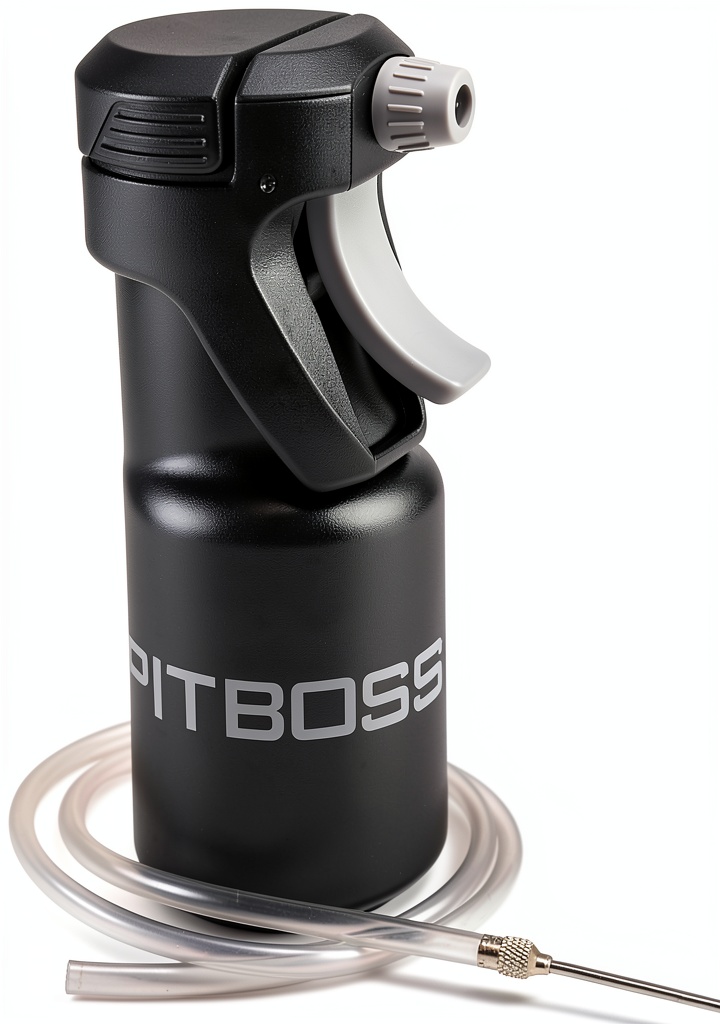 Pit Boss Seasoning Injector in a backyard BBQ setup