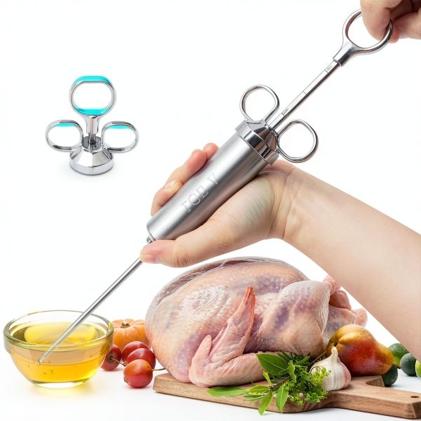 Meat Injector ChefMate D‑Ring for BBQ Enthusiasts-1