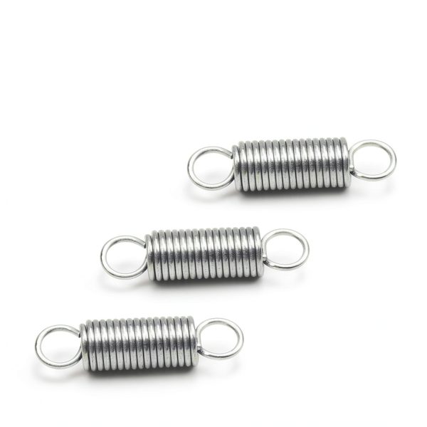 Juvielich Extension Spring 0.8mm x 6mm x 25mm Stainless Hook 15PCS-3
