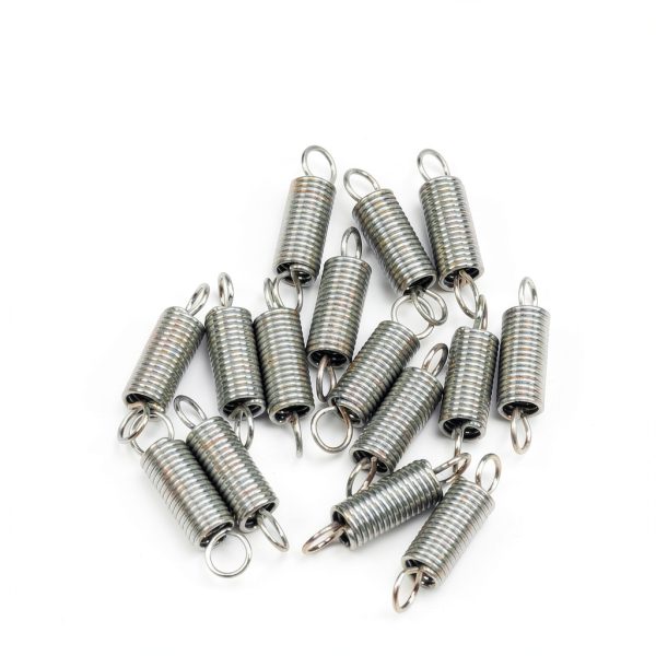 Juvielich Extension Spring 0.8mm x 6mm x 25mm Stainless Hook 15PCS-2
