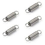 Juvielich Extension Spring 0.8mm x 6mm x 25mm Stainless Hook 15PCS-0