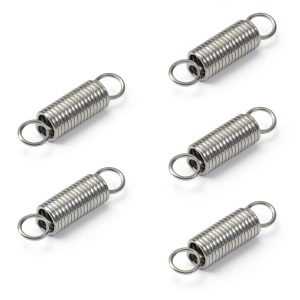 Juvielich Extension Spring 0.8mm x 6mm x 25mm Stainless Hook 15PCS-0