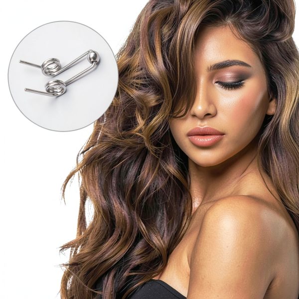 Hair Curling Iron Rod Torsion Springs 2pcs Double Return Lekgavd-5