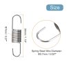 uxcell 50Pcs Extended Spring 9/32" x 1-3/16" Dual Hook Tension Springs-1