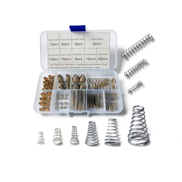 100pcs Conical Spring Set by Cilky 304 Stainless Steel Compression-0