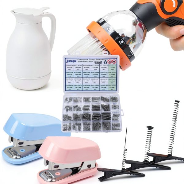 313PCS Small Springs,24 Different Sizes Compression Springs Assortment Kit, Stainless Steel Springs for Repairs,DIY Project (24B)-7