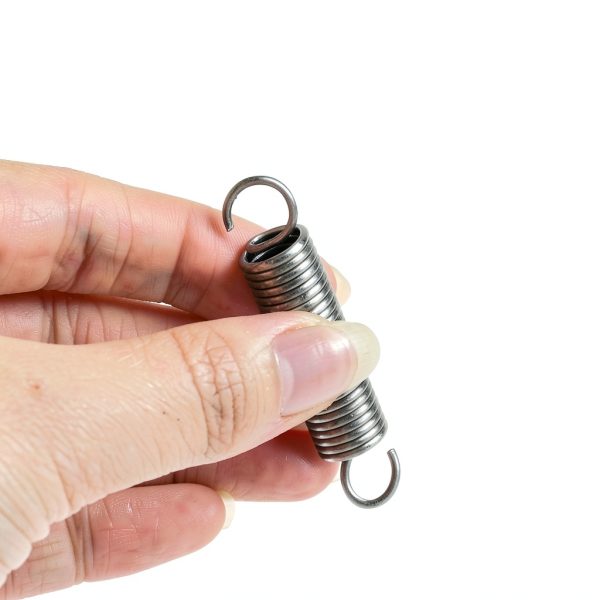 Mcredy 2 Pcs Extension Springs Small Compression Stainless Steel Spring Assortment Kit with Dual Hook Ends for Hobby Crafting DIY Home Repairs, 0.4"x2" (DxH)-4