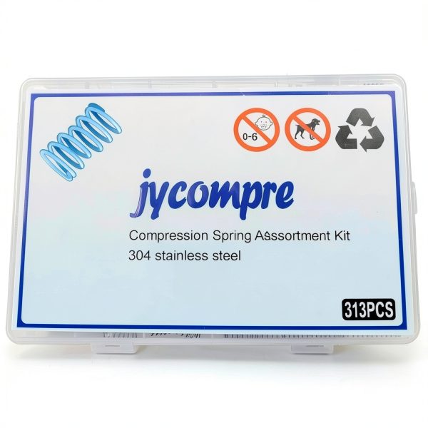 313PCS Small Springs,24 Different Sizes Compression Springs Assortment Kit, Stainless Steel Springs for Repairs,DIY Project (24B)-1