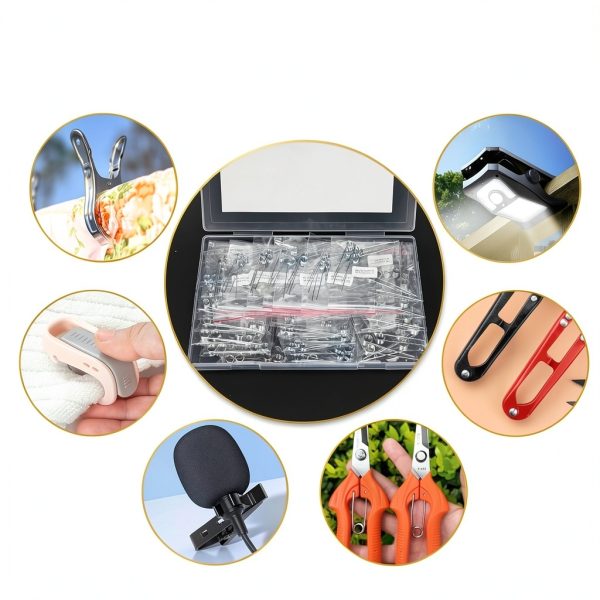 120Pcs Torsional Springs Assortment Kit, Stainless Steel Springs, Mechanical Small Torsion Spring for Shop and Home Repairs, 30 Different Sizes with Individual Bags-5