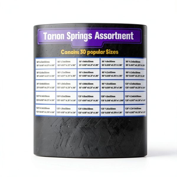 120Pcs Torsional Springs Assortment Kit, Stainless Steel Springs, Mechanical Small Torsion Spring for Shop and Home Repairs, 30 Different Sizes with Individual Bags-1